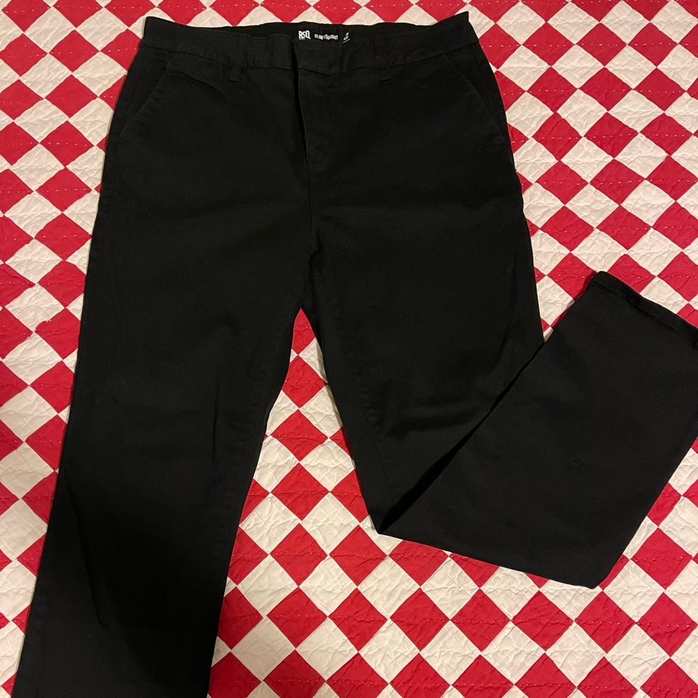 Men’s black RSQ slim straight pants 34x32